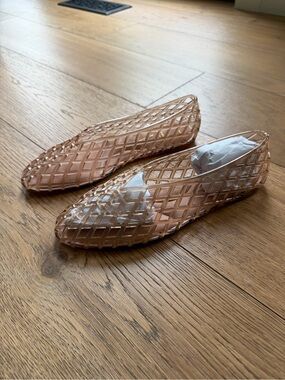 Dolce Vita Blush Pink Woven Jelly Flats